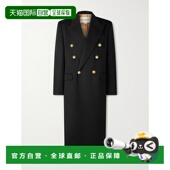 香港直邮valentino 8V3CAK707 双排扣初剪羊毛大衣 华伦天奴 男士