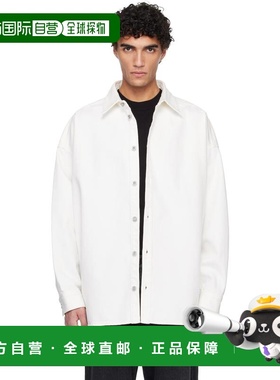 香港直邮Balmain 巴尔曼 男士 灰白色牛仔夹克 GH1HC150DG14