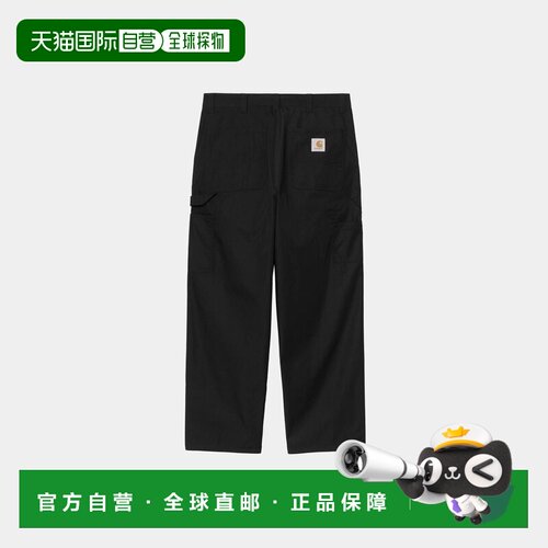 自营欧洲直邮Carhartt WIP Postal男士黑色聚酯纤维棉质单膝工装