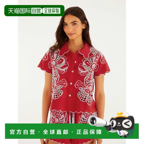 香港直邮FARM RIO 女士 刺绣衫 26041126148 red红色 舒适时尚