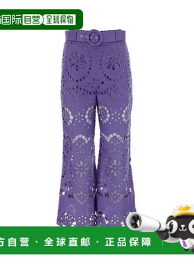 欧洲直邮ZIMMERMANN 女士休闲裤1239PSS244BLU亚麻