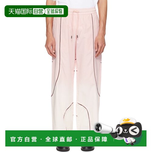 香港直邮off-white 男士 粉色 Garment Dye Slouchy 运动裤 OMCJ0