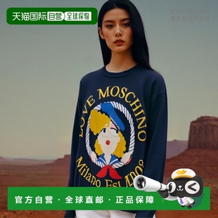 香港直邮Moschino WS03G00X0985 徽标针织毛衣