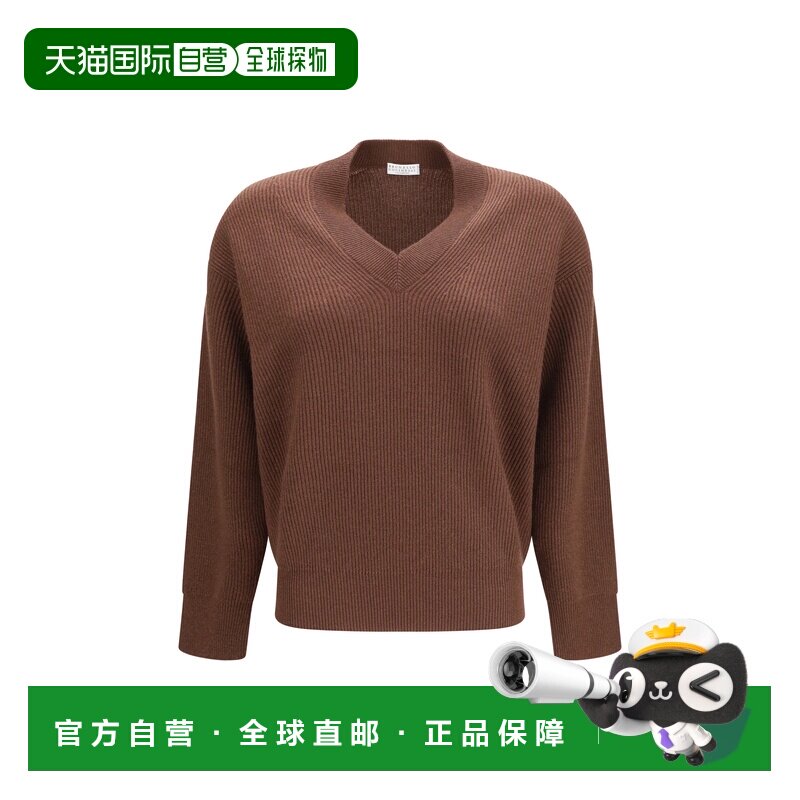 香港直邮Brunello Cucinelli 布内罗 古奇拉利 女士 V领毛衣 M1E2