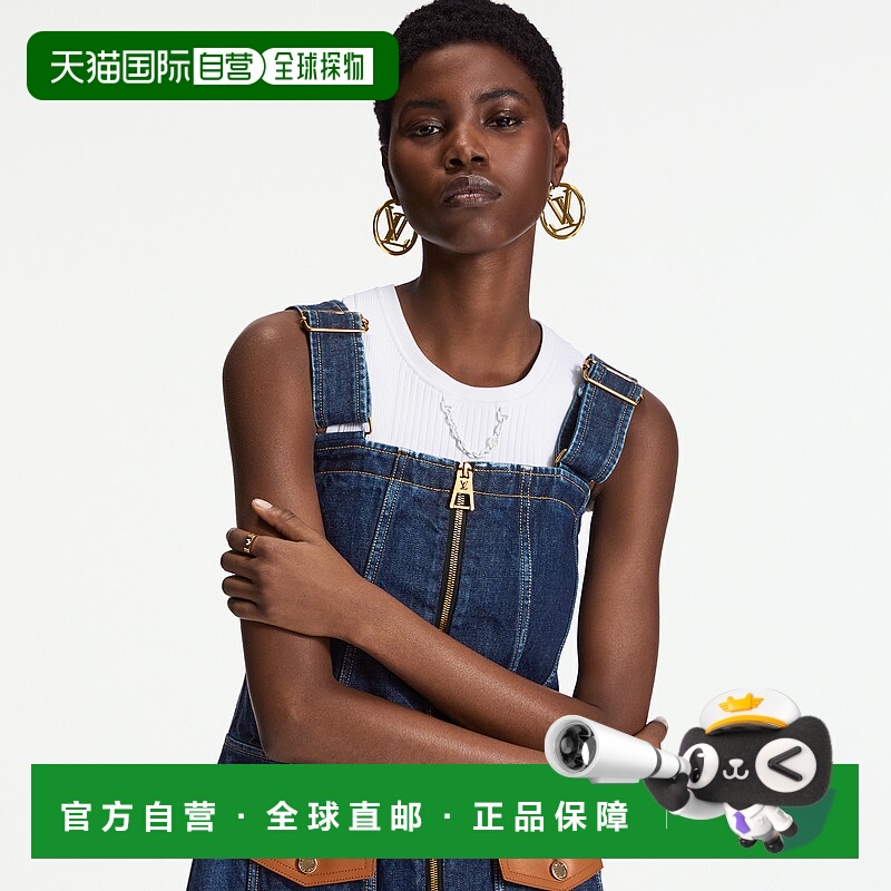 1h可退 欧洲直邮LV/路易威登 LOUISE HOOP 大号耳环金色圆圈