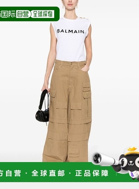 香港直邮Balmain 无袖徽标T恤 CF1ED001BB02