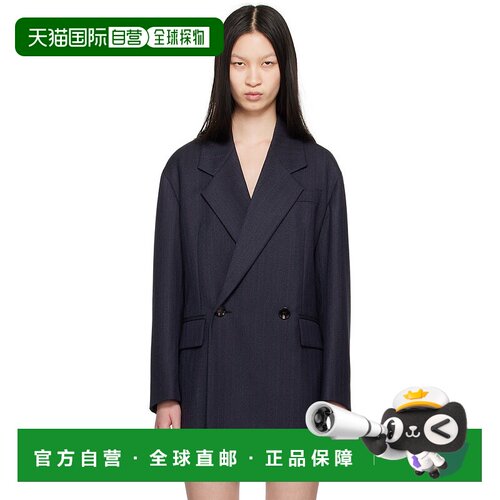 1h可退 香港直邮Bottega Veneta 葆蝶家 女士 海军蓝西装外套 784