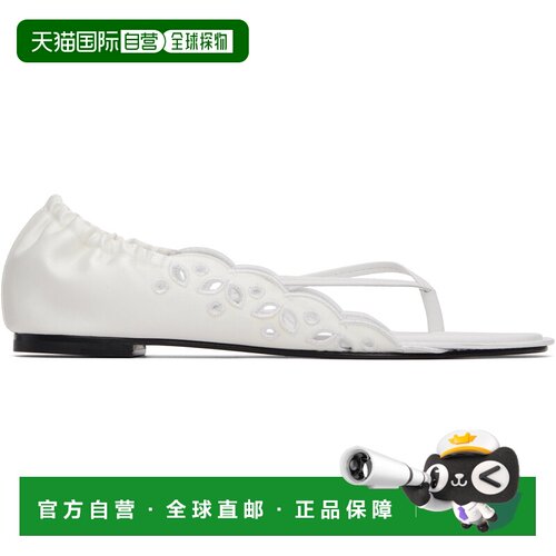 香港直邮Jacquemus 女士 白色 The Flat 凉鞋 white白色 舒适时尚