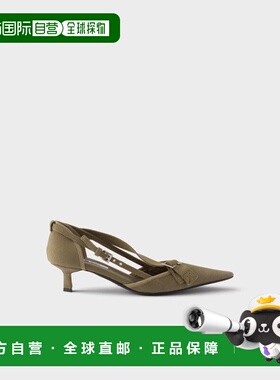 香港直邮PRADA 女士高跟鞋 1I444O010F0161FDB45 SS2026 军绿色