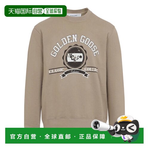 欧洲直邮golden goose 男士 帽衫运动夹克衫长袖卫衣