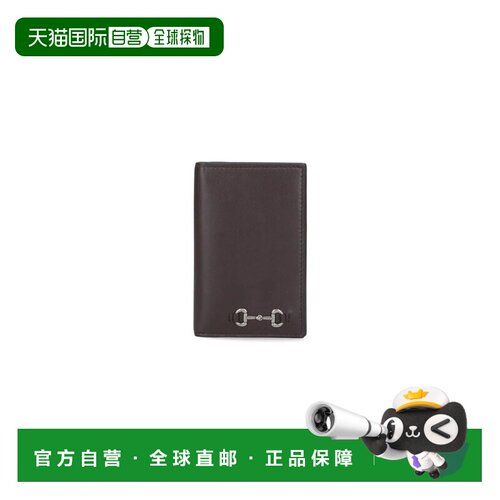 1h可退 香港直邮GUCCI 男士卡包 846951AAFP12140 SS2026 棕色 马