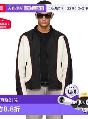 1h可退 香港直邮Diesel 迪赛 男士 黑色 & 白色 J-Blink-Wrd 夹克