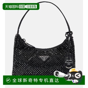 水晶装 1h可退 女士 香港直邮Prada 饰绸缎手提包 普拉达