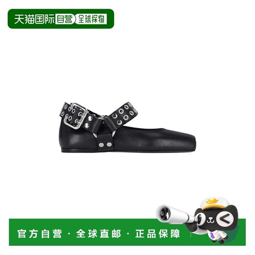 香港直邮Alaia 女士 方头芭蕾舞鞋 AA3A041CK290