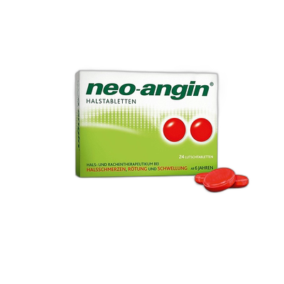 欧洲直邮德国药房neo-angin喉咙肿痛咽炎杀菌止痛消炎含片24粒