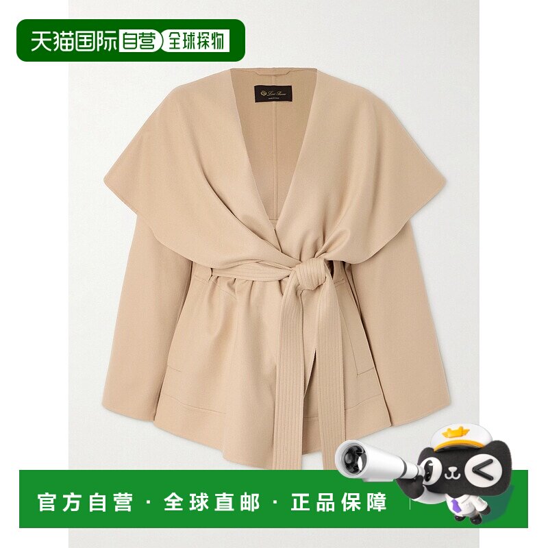 香港直邮Loro Piana 诺悠翩雅 女士 束带羊绒针织开衫 FAO3220