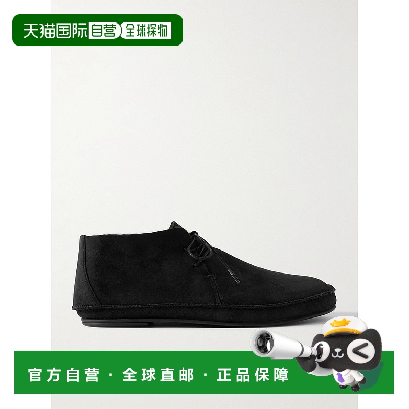 1h可退 香港直邮The Row 女士 Tyler 皮毛内里绒面革短靴 F1338SH