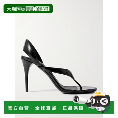 香港直邮Alaia 女士 Tong 90 漆皮凉鞋 AA3S122CK301999NOIR高跟