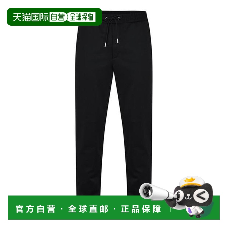 1h可退 香港直邮Moncler 盟可睐 男士 徽标裤子 black黑色 舒适时