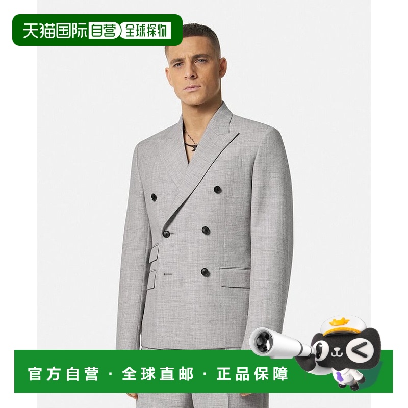 香港直邮Versace 羊毛双排扣西装外套 10166041A11264