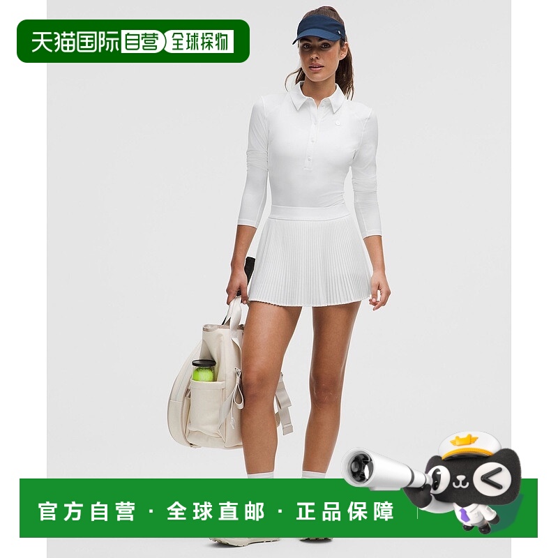 自营1h可退 欧洲直邮LULULEMON露露乐檬 高腰褶皱Varsity网球裙