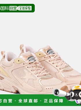 1h可退 香港直邮GOLDEN GOOSE 女士 Lightstar 网纱皮质运动鞋