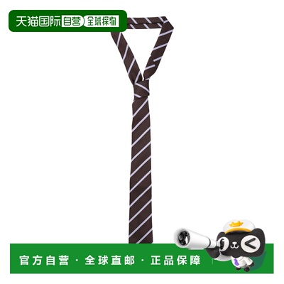 香港直邮The Frankie Shop 女士 Lene 棕色条纹领带 NTFS21170200