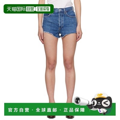 1h可退 香港直邮AGOLDE 女士 蓝色 Ridley 牛仔短裤 A92371371