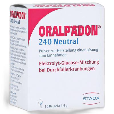 欧洲直邮德国药房 Oralpädon发烧拉肚呕吐补充电解质 原味10包 0+
