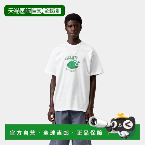 自营欧洲直邮Carhartt WIP S/S Dont Snitch男士白色棉质印花短袖