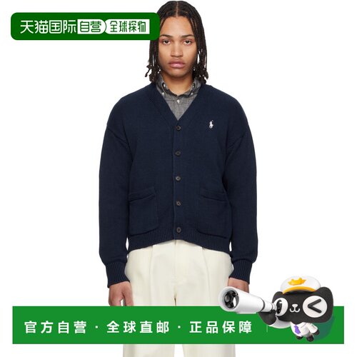香港直邮Polo Ralph Lauren Polo 拉夫 劳伦 男士 海军蓝 Cotton