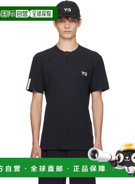 香港直邮Y-3 男士 黑色 US Open 系列 Tennis Freelift Zip Pro T