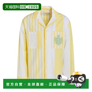 1h可退 香港直邮MAISON KITSUNE 男士 条纹衬衫 yellow黄色 舒适