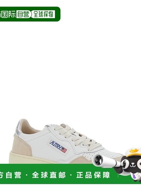 1h可退 香港直邮AUTRY 女士 'Medalist' Blend 白色低帮带Logo拼
