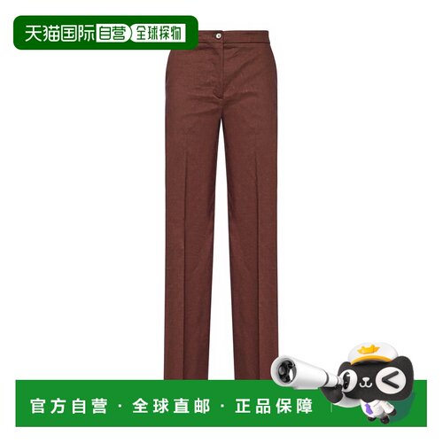 香港直邮PINKO 女士休闲裤 104929A34IL78 SS2026 棕色 Jacopone