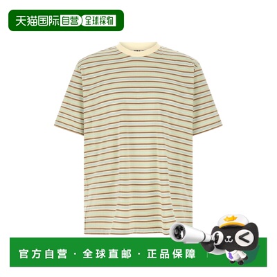 1h可退 香港直邮AURALEE 男士 渐变条纹T恤 A26ST02GJFADEMINTSTR