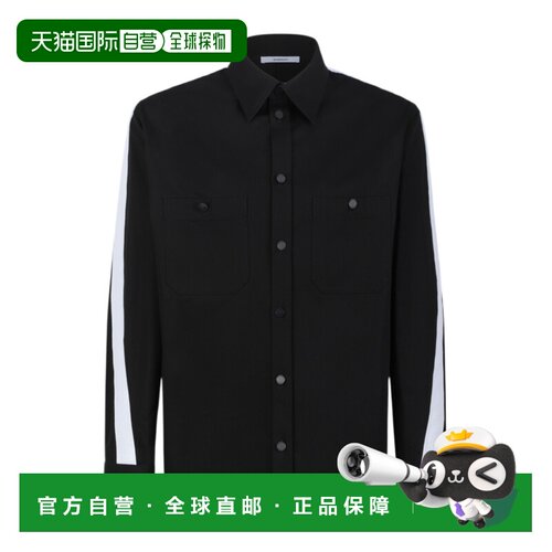 香港直邮GIVENCHY 男士衬衫 BM61AC15XZ001 AW2026 黑色 翻领长袖
