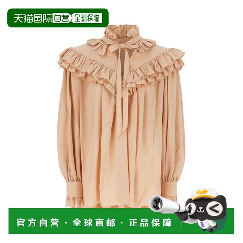 欧洲直邮chloe/蔻依 女士 衬衫泡泡袖