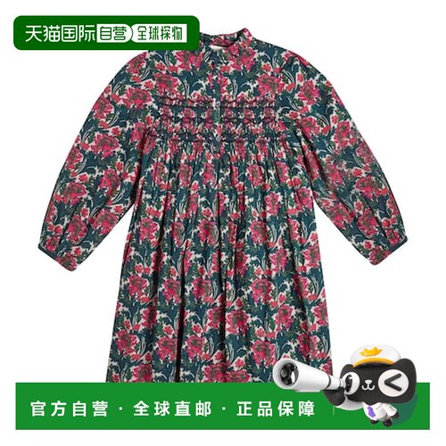 香港直邮Bonpoint 女童 Tamsin 棉质连衣裙童装 pink粉色 舒适时