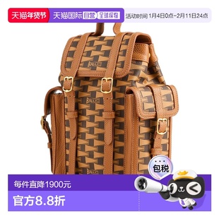 香港直邮Bally 巴利 女士 背包 brown棕色 舒适时尚双肩包