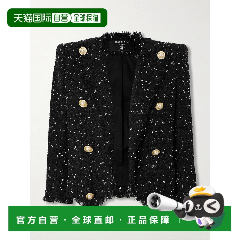 1h可退 香港直邮Balmain 巴尔曼 女士 长袖休闲夹克 EF0SC226XL06