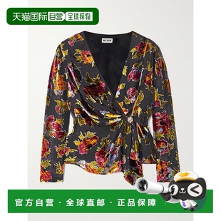 精饰印花德沃尔天鹅绒裹式 1h可退 Evelyn 女士 上衣 香港直邮RIXO