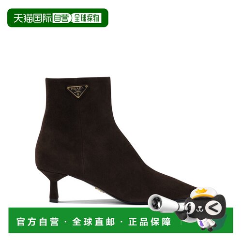 香港直邮PRADA 女士靴子 1T217O008F0003F055 AW2025 棕色 Logo l