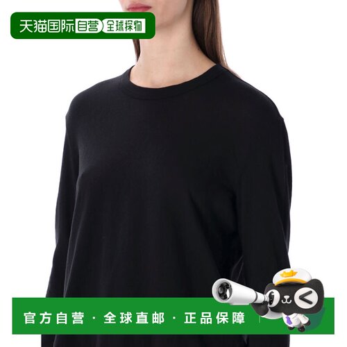 香港直邮James Perse 女士T恤 WUC3843BLK SS2026 黑色 Crepe Jer