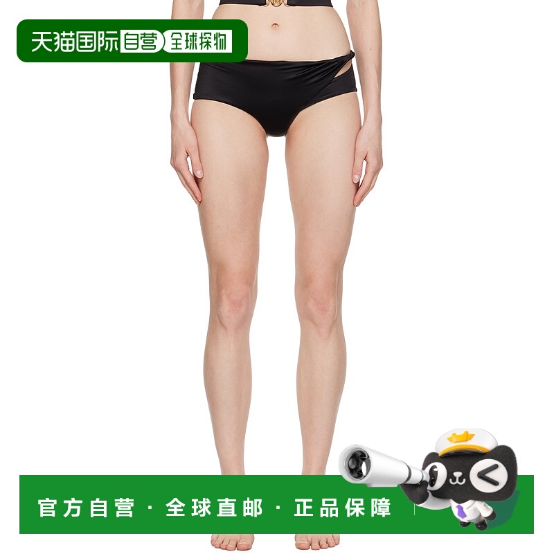 1h可退 香港直邮Versace 范思哲 女士 黑色 Belize 比基尼泳裤 10