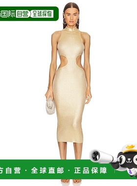 1h可退 香港直邮Michael Costello 女士 x Calista 剪口长款中长