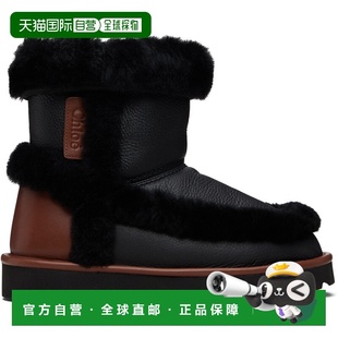 女士 黑色 踝靴 香港直邮Chloe CH26S Dolcie 蔻依 棕色 1h可退