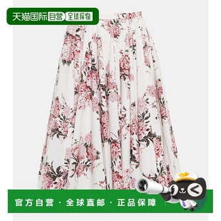 1h可退 香港直邮EMILIA WICKSTEAD 女士 Edy 花朵棉府绸中长连衣