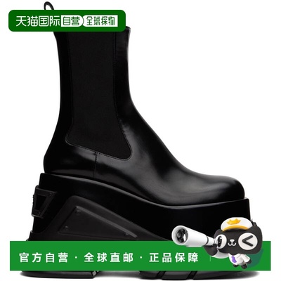 1h可退 香港直邮versace 范思哲 女士 黑色 Medusa Anthem 踝靴 1