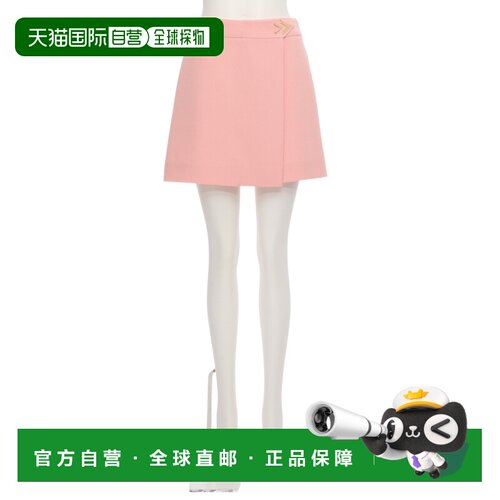 Valentino V形细节半身裙 BRAF609Q0a字裙 【付后1h可退】